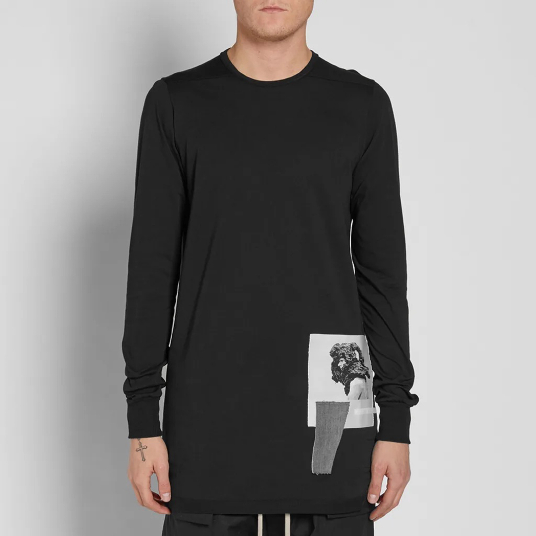 RICK OWENS LONG SLEEVE PATCH TEE Mサイズ