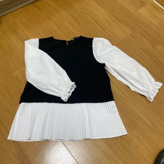 ザラ(ZARA)のZARA プリーツトップス(シャツ/ブラウス(長袖/七分))