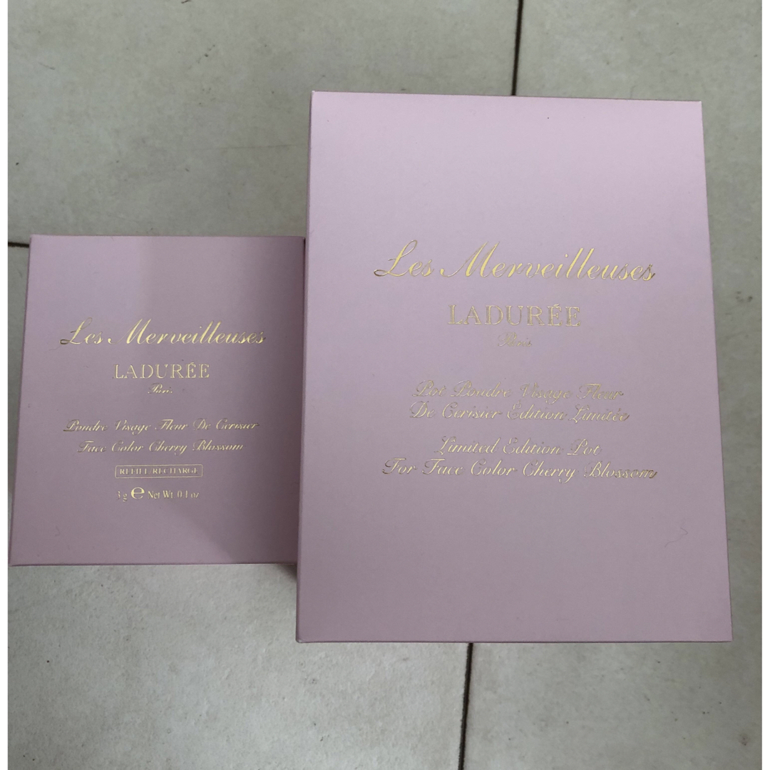 Les Merveilleuses LADUREE(レメルヴェイユーズラデュレ)の【新品未使用】正規品＄　ラデュレ チークポット サクラ ピンク　 コスメ/美容のベースメイク/化粧品(チーク)の商品写真