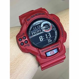 ジーショック(G-SHOCK)のデカG/G-SHOCK/GDF-100/絶版/マットレッド/赤/ビンテージ/レア(腕時計(デジタル))