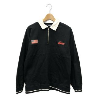 エクストララージ(XLARGE)のエクストララージ ハーフジップ ラグビーシャツ 長袖スウェット メンズ M(スウェット)