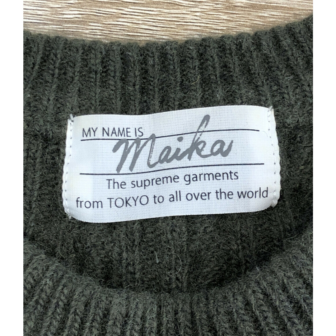 maika 長袖ニットワンピース レディース 38 レディースのトップス(ベスト/ジレ)の商品写真