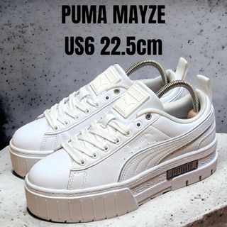 プーマ(PUMA)のPUMA MAYZE プーマ メイズ 22.5cm ホワイト 厚底スニーカー(スニーカー)