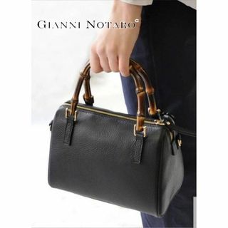 ジャンニノターロ(GIANNI NOTARO)のGIANNI NOTARO Carol J バンブーハンドル ミニボストンバッグ(ショルダーバッグ)