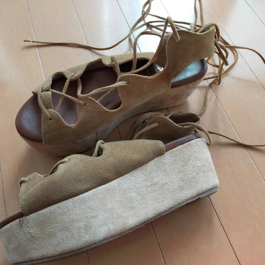 mystic(ミスティック)のmystic　編み上げサンダル レディースの靴/シューズ(サンダル)の商品写真
