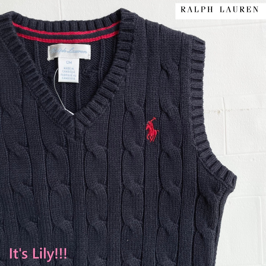 Ralph Lauren(ラルフローレン)の12m80cm  ccベスト　定番　人気　ラルフローレン キッズ/ベビー/マタニティのベビー服(~85cm)(Ｔシャツ)の商品写真