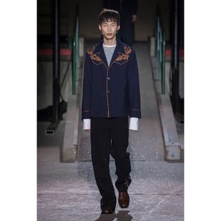 dries van noten 18aw パイピングウエスタンジャケット | フリマアプリ ラクマ