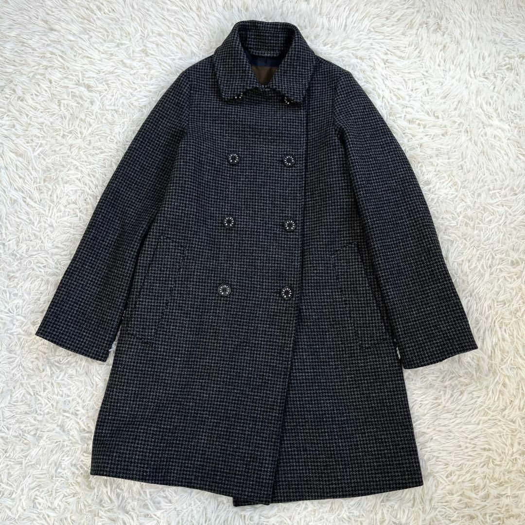 MACKINTOSH マッキントッシュ　フーディット　ロングコート　チドリ柄