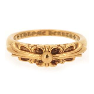 クロムハーツ(Chrome Hearts)のクロムハーツ ベイビークラシック フローラルクロス リング 21号 22K メンズ CHROME HEARTS 【中古】 【アパレル・小物】(リング(指輪))