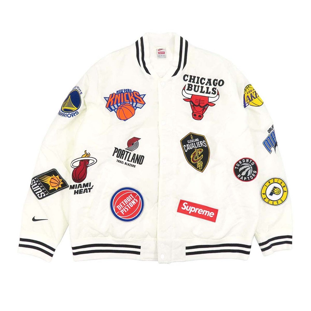 ナイキ Supreme NBA Teams Warm Up ジャケット シュプリーム コラボ AO3631-100 メンズ ホワイト NIKE  【アパレル・小物】