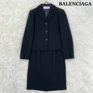 バレンシアガ(Balenciaga)の美品★バレンシアガ フォーマル セットアップ ウール 日本製 黒 40　A777(スーツ)