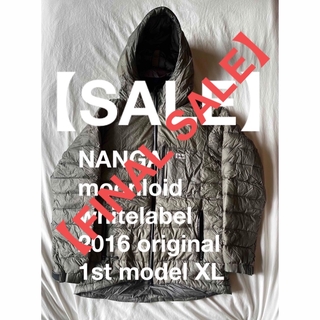 ナンガ(NANGA)の【NANGA】moonloid ナンガホワイト　ダウンパーカー　XL(ダウンジャケット)