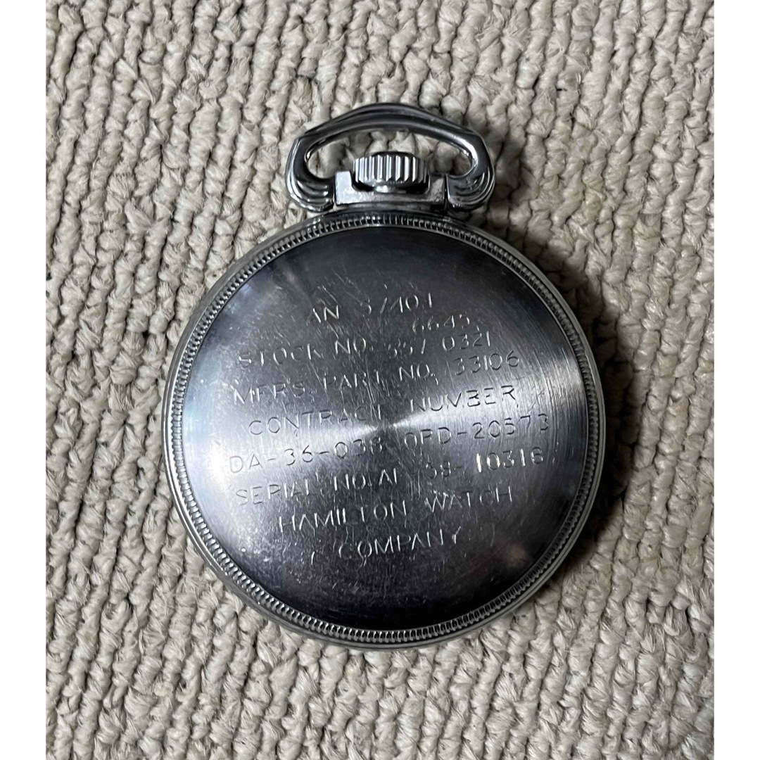 Hamilton(ハミルトン)のHAMILTON ハミルトン 4992B 24時間 懐中時計　ビンテージウォッチ メンズの時計(その他)の商品写真