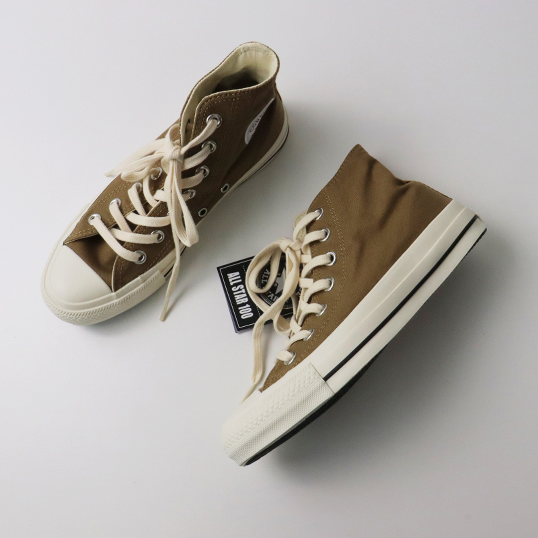 CONVERSE(コンバース)の極美品 コンバース CONVERSE × MHL. 1CL215 ALL STAR 100 HI オールスター ハイカット 23cm/ブラウン スニーカー【2400013606950】 レディースの靴/シューズ(スニーカー)の商品写真