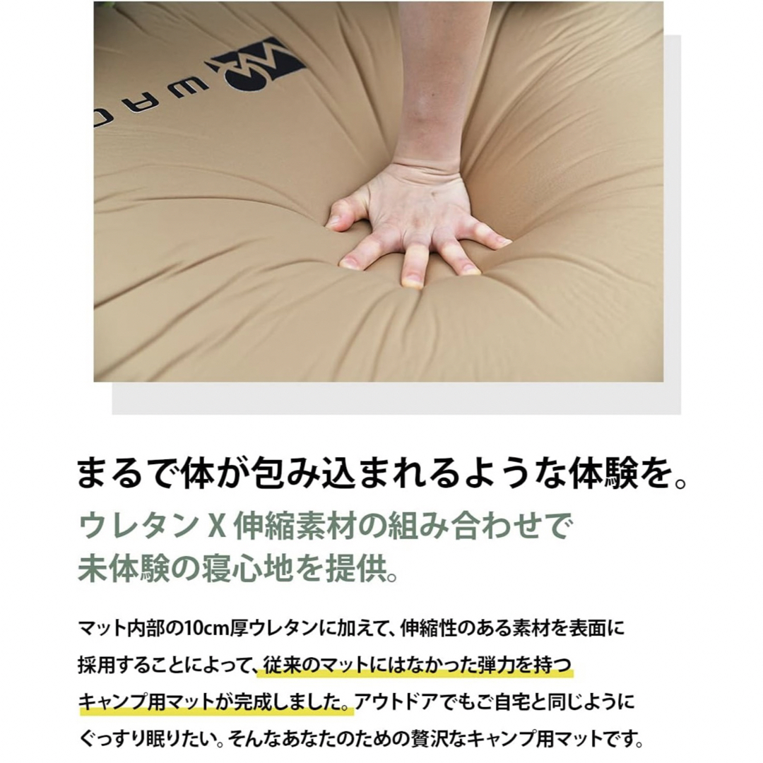  今だけ値下げ　WAQ RELAXING CAMP MAT(ダブル) スポーツ/アウトドアのアウトドア(寝袋/寝具)の商品写真