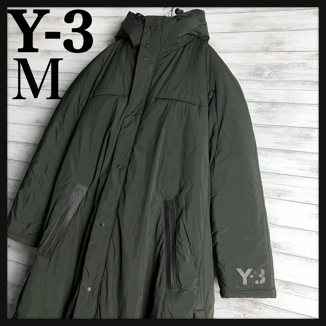 8128【入手困難】Y-3☆ワンポイント希少カラー中綿コートジャケット　美品