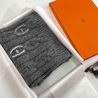 エルメス(Hermes)のエルメス HERMES★ 2023aw マフラー トリマイヨン カシミア　レザー(マフラー/ショール)