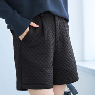 リンカブル キルトデニムショートパンツ【M】ブラック 新品未使用-