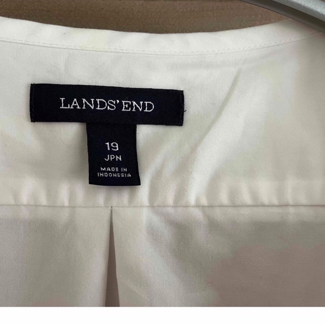 LANDS’END(ランズエンド)の特価　美品size19号ランズエンドの白シャツ レディースのトップス(シャツ/ブラウス(長袖/七分))の商品写真