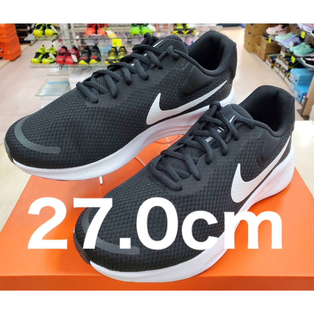 NIKEナイキ レボリューション7ワイド27.0cm カジュアル ランニング靴/シューズ