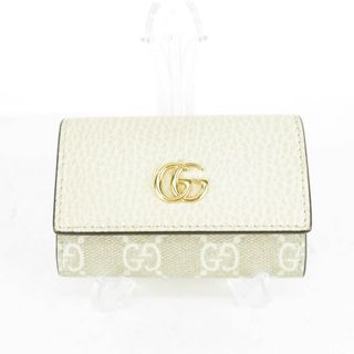 グッチ(Gucci)の美品 GUCCI グッチ LIMITED EDITION (456118) ダブルG GGスプリーム 6連キーケース 小物 レディース AY4573C (キーケース)