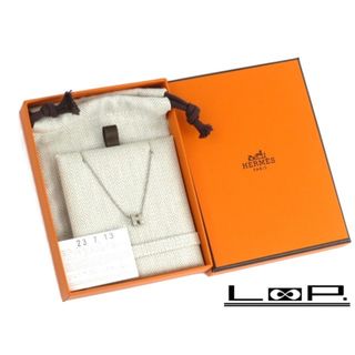 エルメス(Hermes)の■未使用■　エルメス ミニ ポップアッシュ ネックレス グレー マロングラッセ シルバー SS 箱 【68546】(ネックレス)