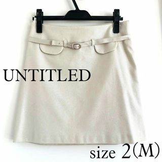 アンタイトル(UNTITLED)のUNTITLED 秋冬シャイニースカート size2(ミニスカート)