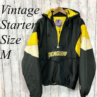 スターター(STARTER)のビンテージ90Ｓスターター　ナイロンプルオーバージャケット　NHL　ホッケー古着(パーカー)