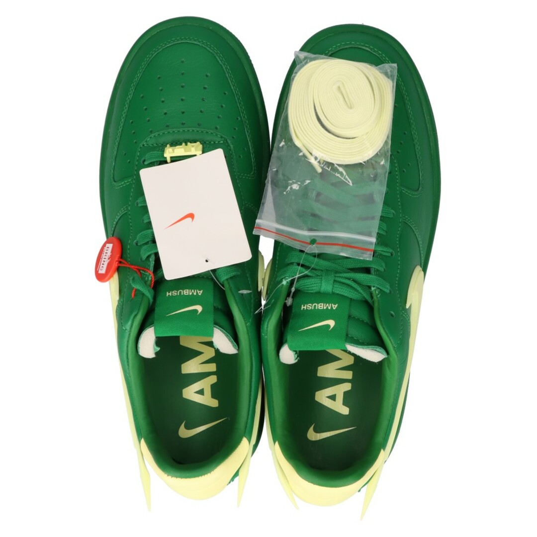 NIKE ナイキ ×AMBUSH Air Force 1 Low Pine Green and Citron×アンブッシュ エアフォース1ローカットスニーカー グリーン/イエロー DV3464-300 US10.5/28.5cm