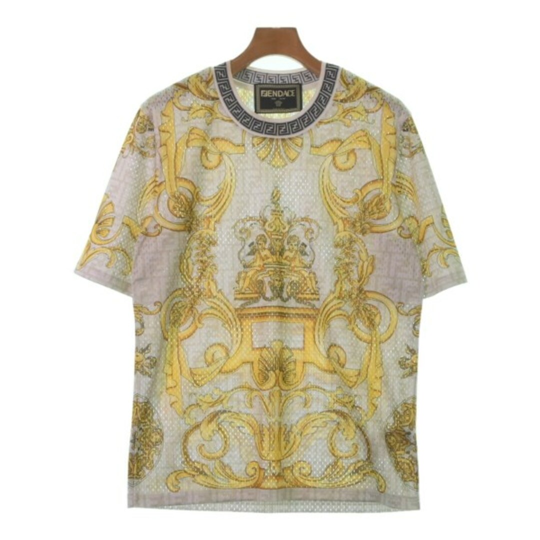 FENDI フェンディ Tシャツ・カットソー XS ベージュx黄x黒等(総柄) 【古着】【中古】 | フリマアプリ ラクマ