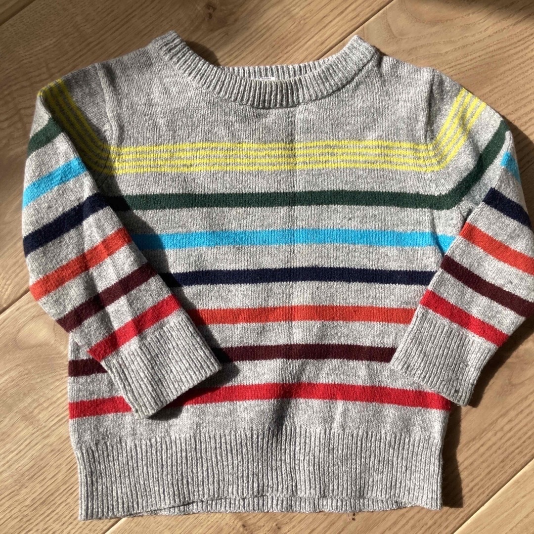 babyGAP(ベビーギャップ)のボーダーニット　2点 キッズ/ベビー/マタニティのキッズ服男の子用(90cm~)(ニット)の商品写真