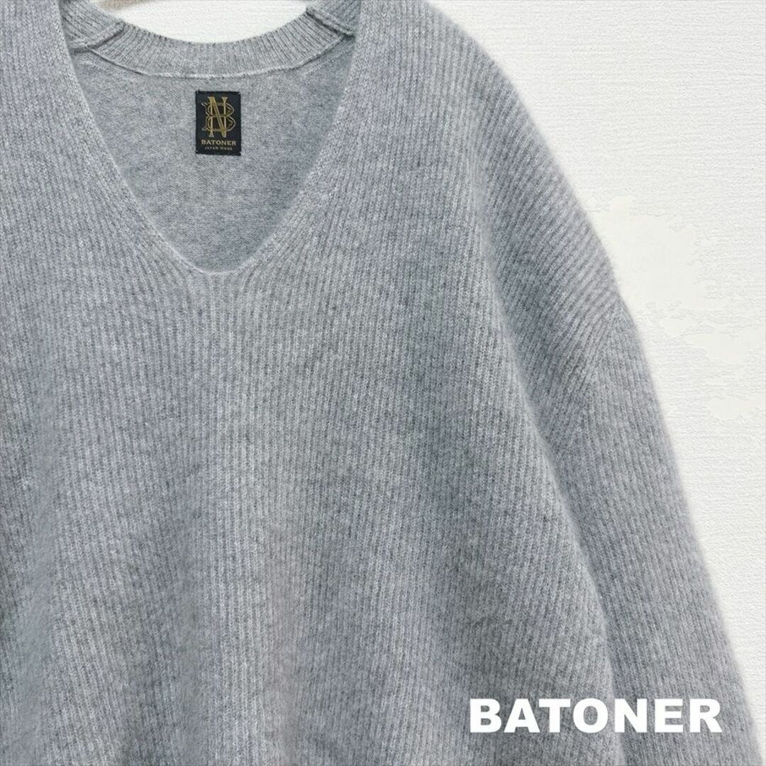 【BATONER】バトナー 山形奥山メリヤス カシミヤ&フォックス ニット