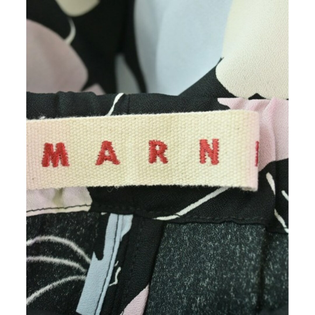 MARNI マルニ パンツ（その他） 36(XS位) 黒x水色x白(総柄)