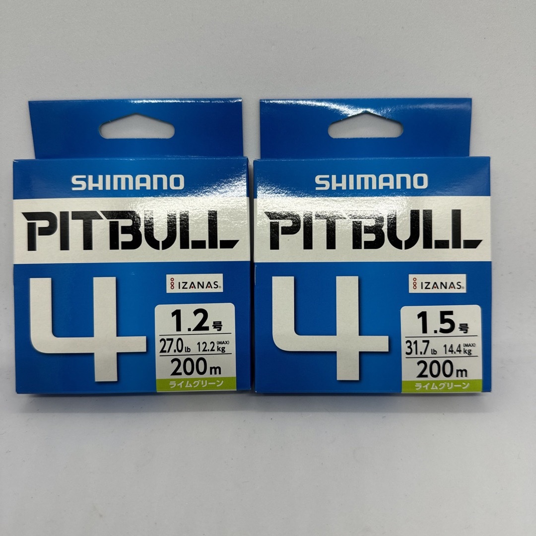 SHIMANO(シマノ)のPITBULL ピットブル4 1.2号1.5号　2個セット　200mPEライン スポーツ/アウトドアのフィッシング(釣り糸/ライン)の商品写真