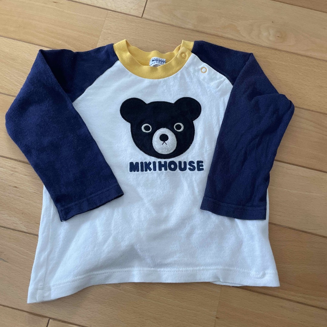 mikihouse(ミキハウス)の【美品】ミキハウス　トップス　75 双子 キッズ/ベビー/マタニティのベビー服(~85cm)(Ｔシャツ)の商品写真