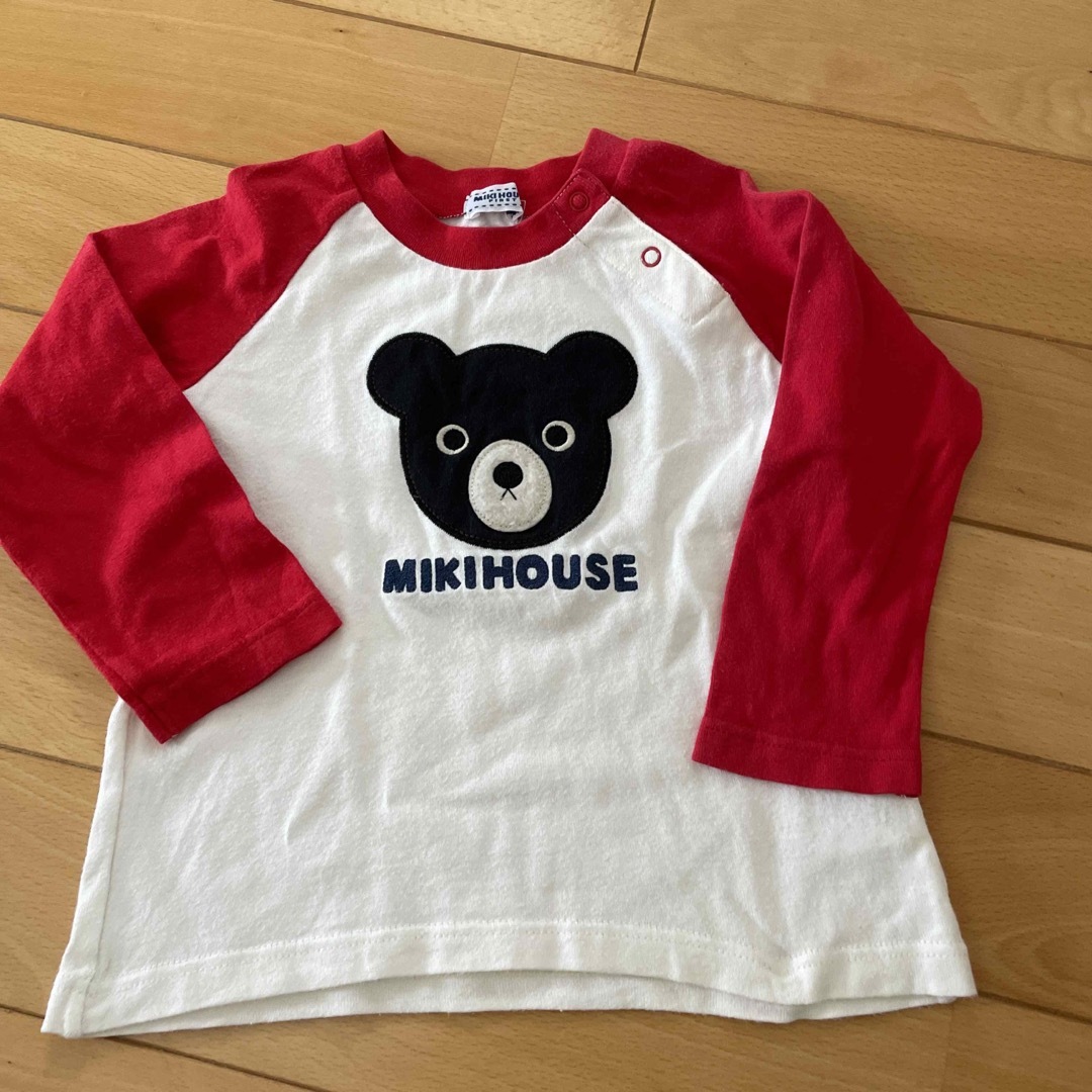 mikihouse(ミキハウス)の【美品】ミキハウス　トップス　75 双子 キッズ/ベビー/マタニティのベビー服(~85cm)(Ｔシャツ)の商品写真