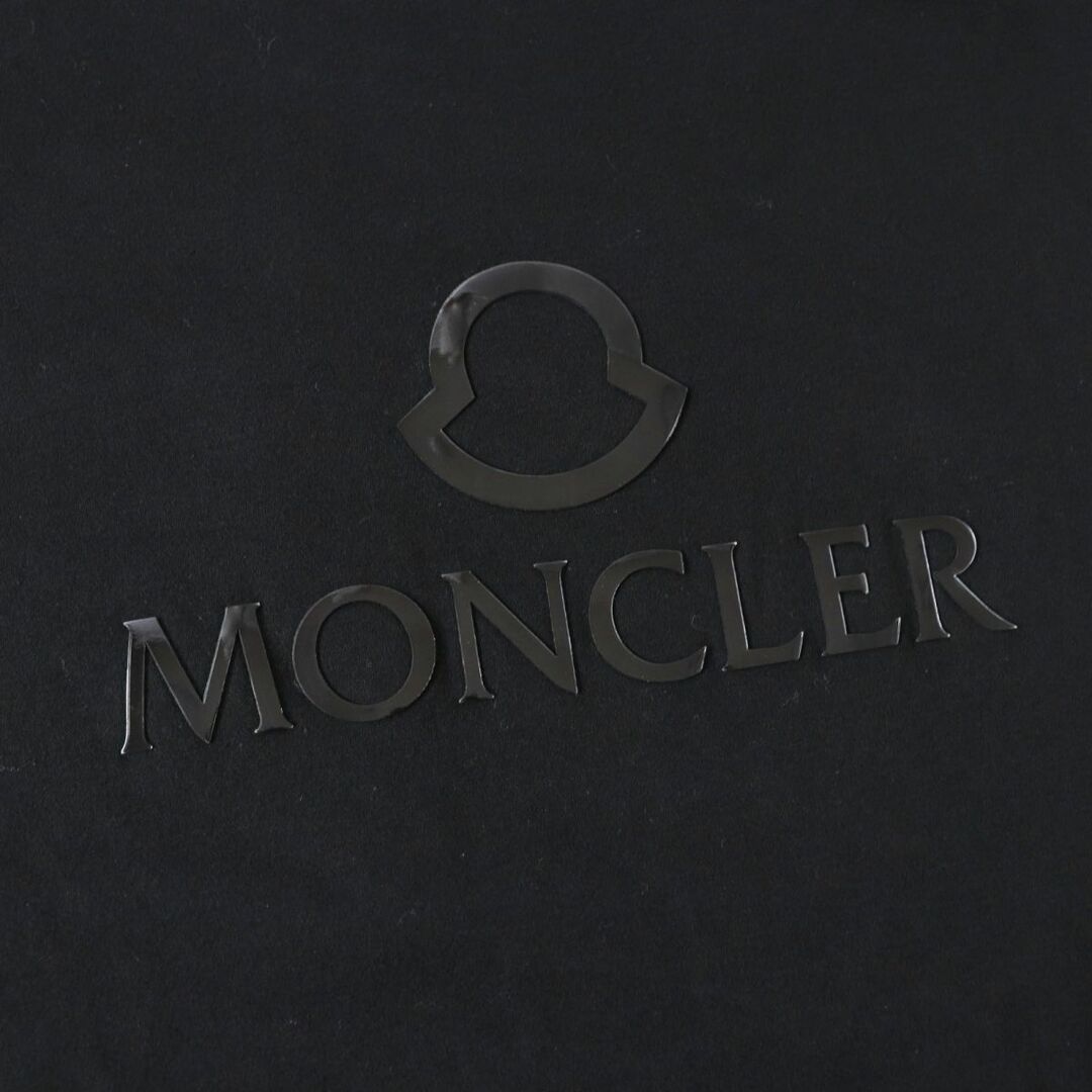 MONCLER モンクレール ABITO ロゴプレート付き 半袖カットソーワンピース 420938555400 ブラック レディース