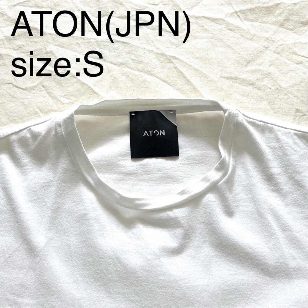 ATON(JPN)コットンL/SカットソーTシャツ