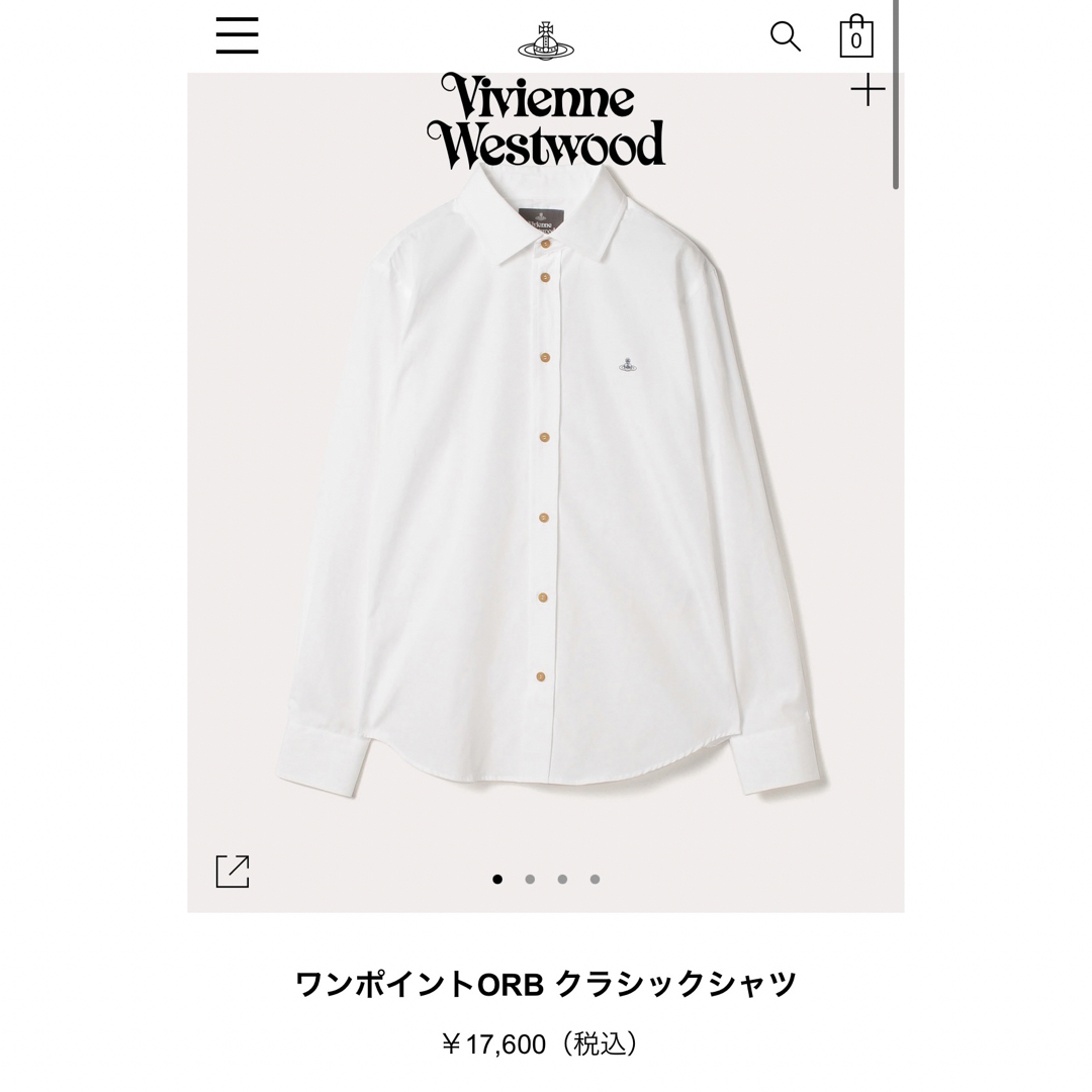 Vivienne Westwood(ヴィヴィアンウエストウッド)のVivienne Westwood ワンポイントORB クラシックシャツ メンズのトップス(シャツ)の商品写真