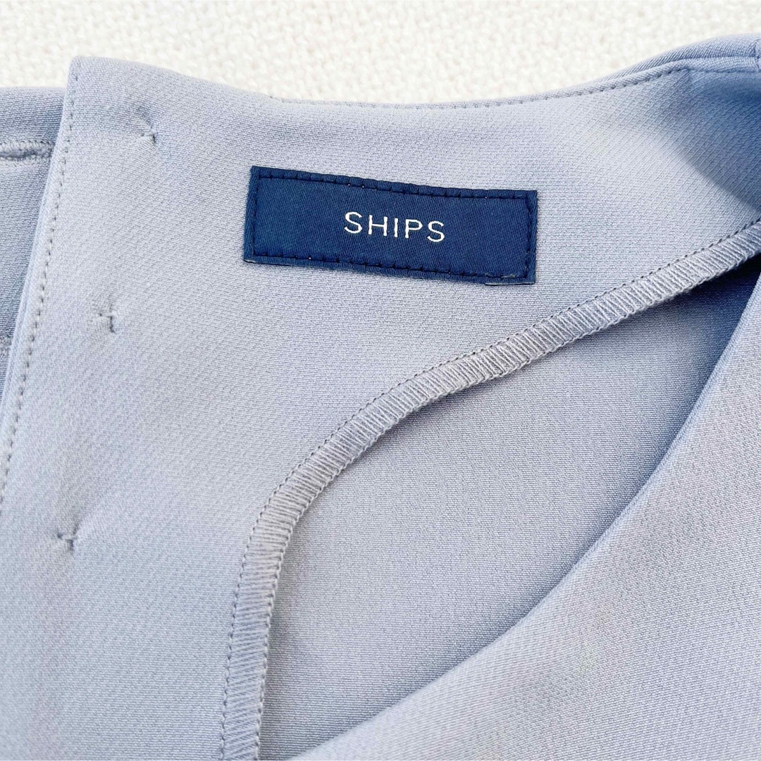 SHIPS(シップス)の★最終お値下げ★SHIPS ヘムフレアロングワンピース　⭐︎大きいサイズ レディースのワンピース(ロングワンピース/マキシワンピース)の商品写真