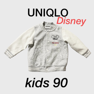 ユニクロ(UNIQLO)の【送料込】UNIQLO 子供服 90 ディズニー ブルゾン ミッキー(ジャケット/上着)