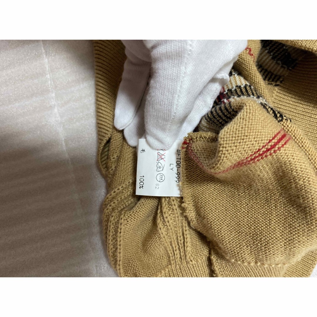 BURBERRY - Burberrys ヴィンテージチェックウールZIPニットの通販 by