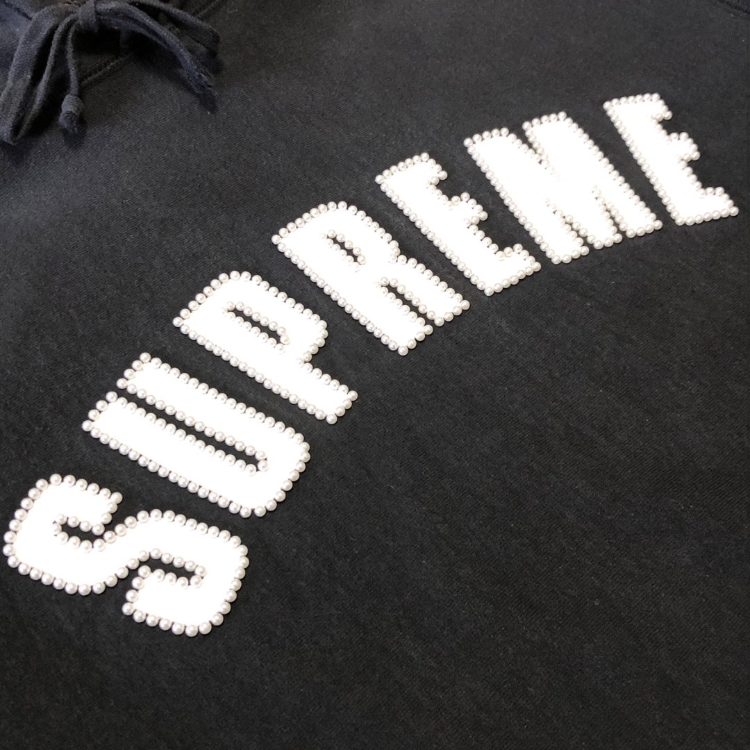 Supreme シュプリーム パーカー 希少 アーチ パール 刺繍ロゴ入り