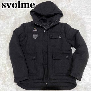 スボルメ(Svolme)の極美品 svolme ダウンジャケット アウター S ブラック(ダウンジャケット)