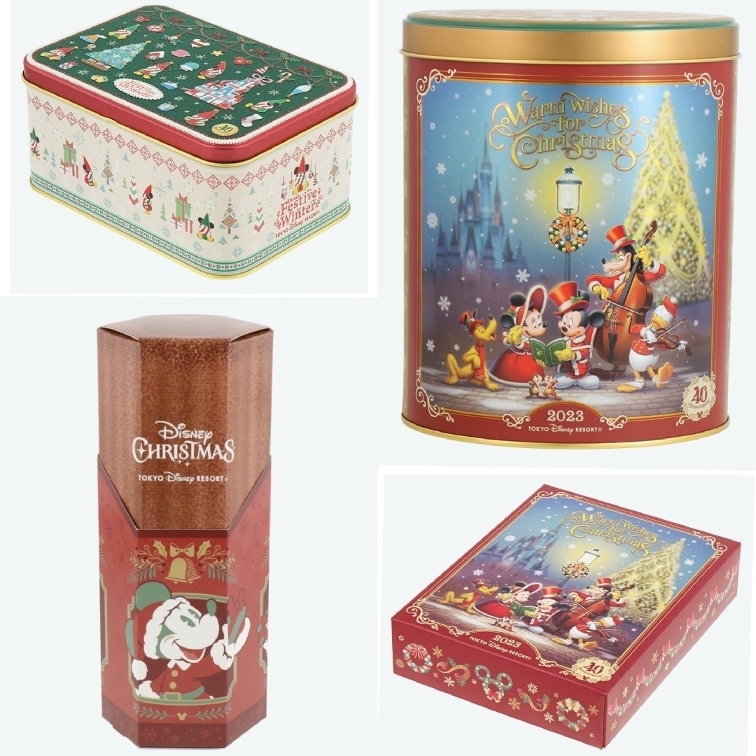 ディズニーお菓子・リルリンリン　クッキー缶・ディズニークリスマス食品/飲料/酒