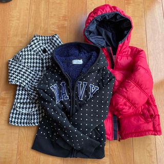 ザラキッズ(ZARA KIDS)の3枚まとめ売り！冬用ジャンバー　コート　もこもこ裏起毛パーカーまとめ売り！(コート)