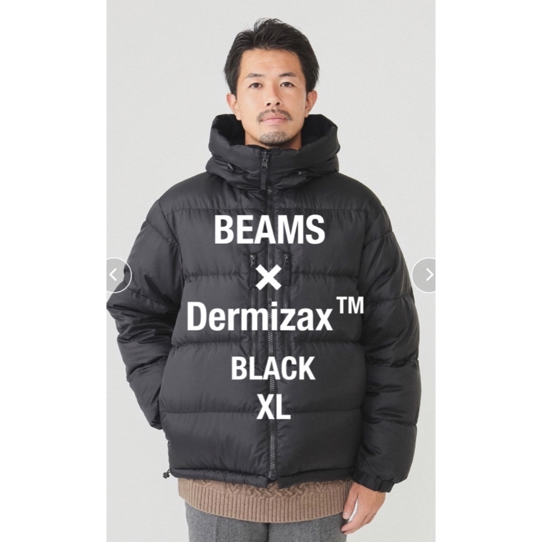 【新未】BEAMS × Dermizax リバーシブル ダウンジャケットXL 黒