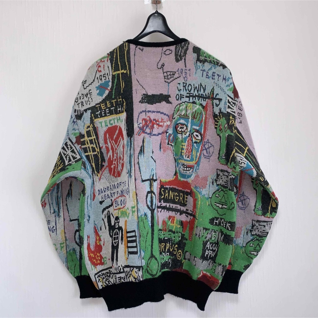 M【WACKOMARIA】BASQUIAT CARDIGAN／新品タグ付／送料込