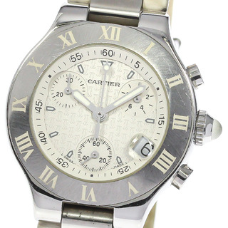カルティエ(Cartier)のカルティエ CARTIER W10197U2 クロノスカフ デイト クォーツ レディース _778445(腕時計)