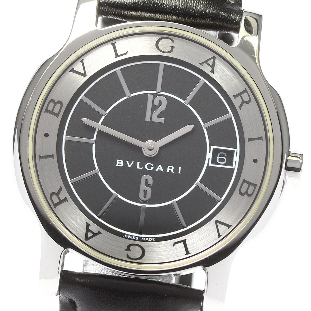 ブルガリ BVLGARI ST35S ソロテンポ デイト クォーツ メンズ 良品 _754055